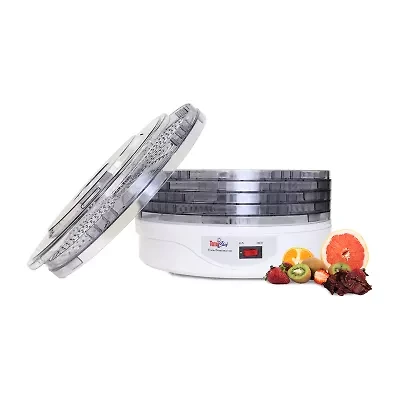 Total Chef Countertop Food Dehydrator- 5 Tray Dryer for Fruit- Jerky