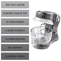 Kenmore Elite Ovation 5 Qt Stand Mixer, 500W