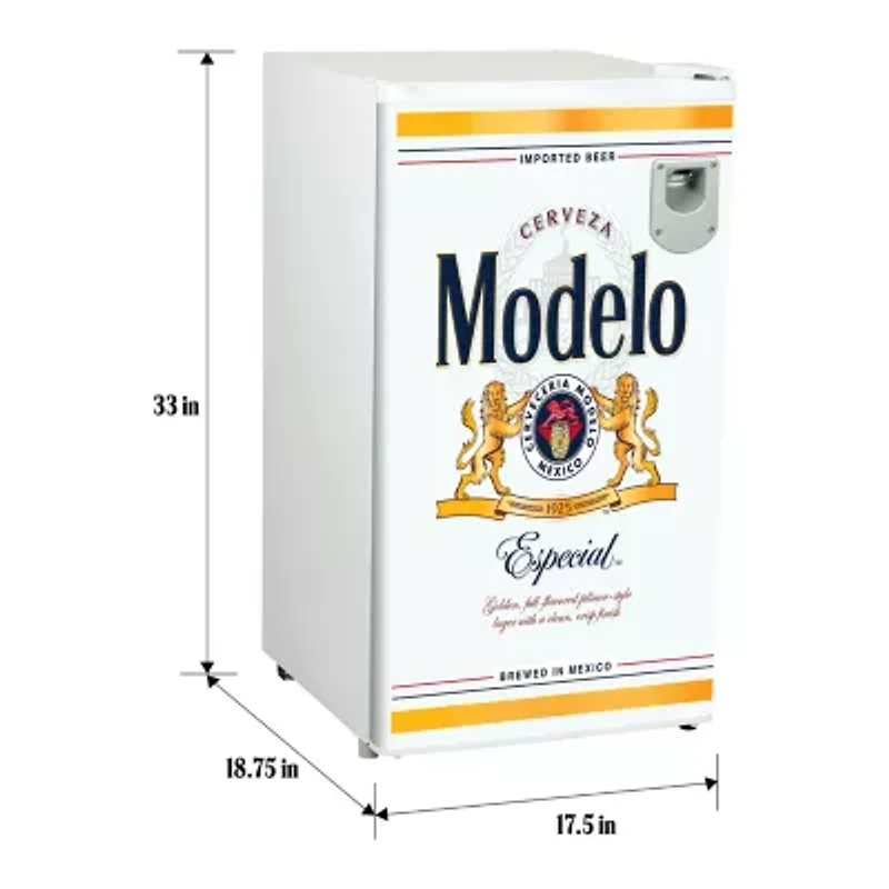 Modelo Compact Fridge with Bottle Opener- 90 L/ 95 Qt 3.2 Cu Ft