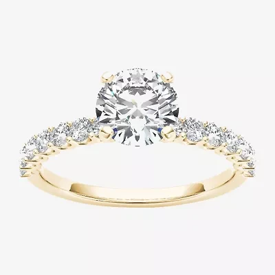 1 CT.T.W. Natural Round Diamond 14K Gold Engagement Ring