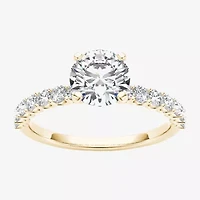 1 CT.T.W. Natural Round Diamond 14K Gold Engagement Ring