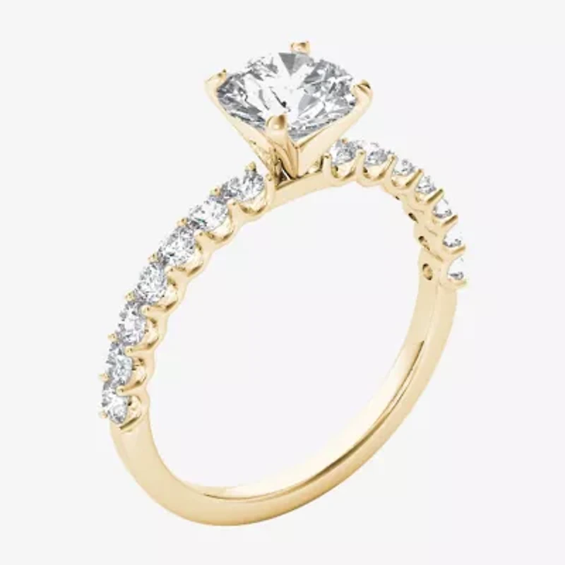 1 CT.T.W. Natural Round Diamond 14K Gold Engagement Ring