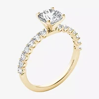 1 CT.T.W. Natural Round Diamond 14K Gold Engagement Ring