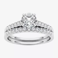 CT.T.W. Natural Diamond 10K White Gold Bridal Ring Set