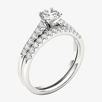 CT.T.W. Natural Diamond 10K White Gold Bridal Ring Set