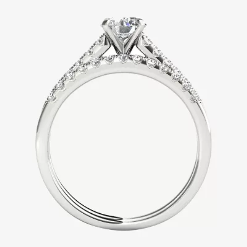 CT.T.W. Natural Diamond 10K White Gold Bridal Ring Set