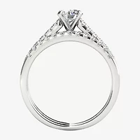 CT.T.W. Natural Diamond 10K White Gold Bridal Ring Set
