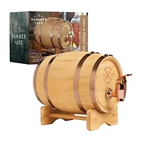 Hammer + Axe Miniature Wood Whiskey 1L Barrel Dispenser & Mini Infuser