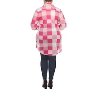 White Mark Womens Plus Roll Tab Long Sleeve Regular Fit Stretch Fabric Button-Down Shirt