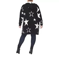 White Mark Womens Hooded Midweight Plus Coat