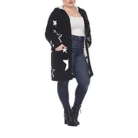White Mark Womens Hooded Midweight Plus Coat