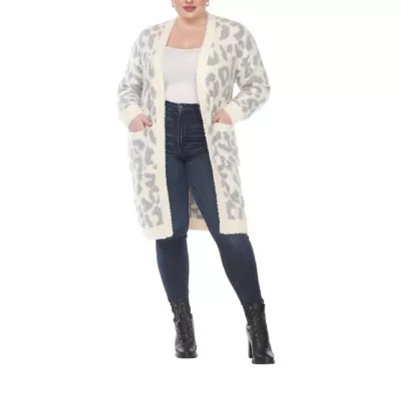 White Mark Womens Midweight Plus Coat