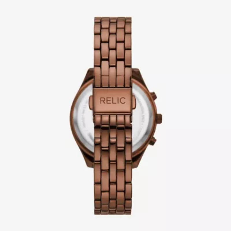 Relic By Fossil Everly Womens Brown Bracelet Watch Zr16010