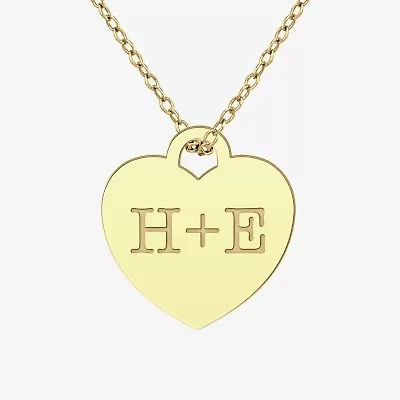 Womens 24K Gold Over Silver 18 Inch Pendant Necklace