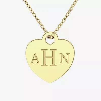 Womens 24K Gold Over Silver 18 Inch Pendant Necklace