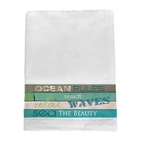 Laural Home Ocean Rules Bath Towel