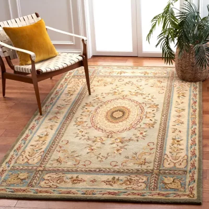Safavieh Courtney Floral Hand Tufted Wool Indoor Rectangular Accent Rug