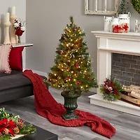 Nearly Natural Berrycones 4 Foot Pre-Lit Christmas Tree