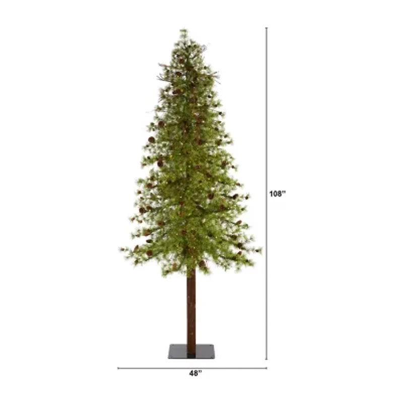 Nearly Natural Wyoming Faux Foot Pre-Lit Christmas Tree