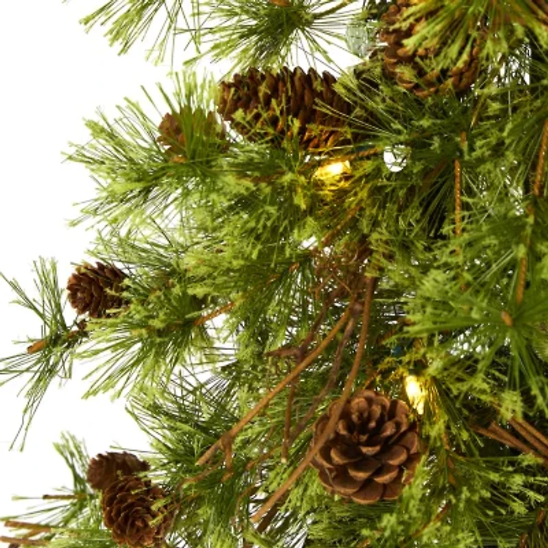 Nearly Natural Wyoming Faux Foot Pre-Lit Christmas Tree