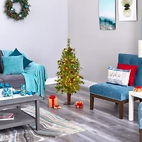Nearly Natural Wyoming Faux Foot Pre-Lit Christmas Tree