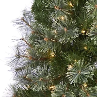 Nearly Natural Cashmere Slim Faux Foot Pre-Lit Christmas Tree