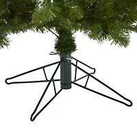 Nearly Natural Faux 6 1/2 Foot Pre-Lit Spruce Christmas Tree