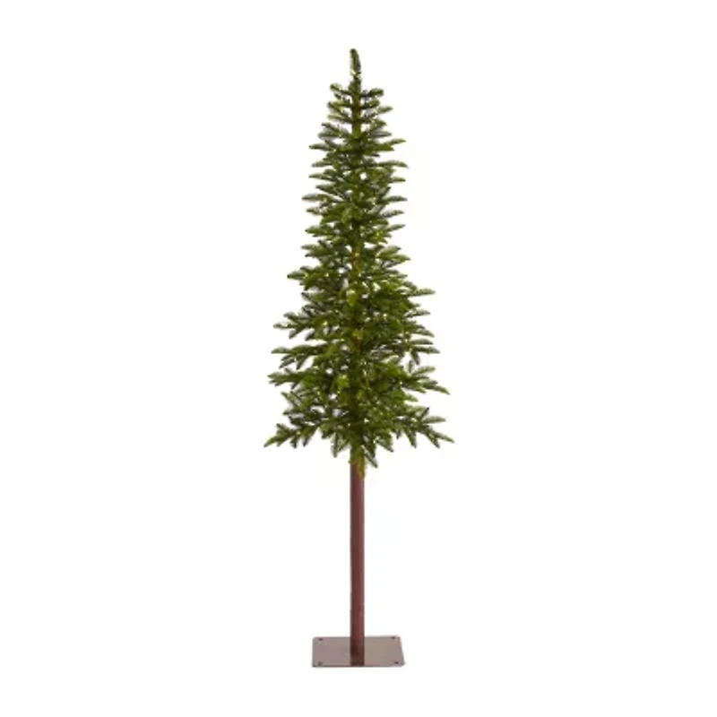 Nearly Natural Alfaux 7 Foot Pre-Lit Christmas Tree
