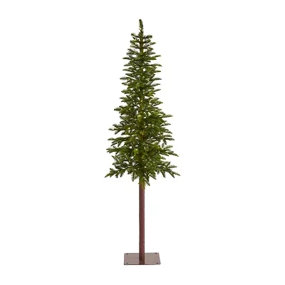 Nearly Natural Alfaux 7 Foot Pre-Lit Christmas Tree