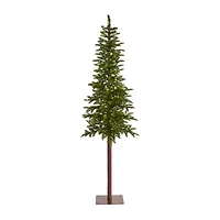 Nearly Natural Alfaux 7 Foot Pre-Lit Christmas Tree