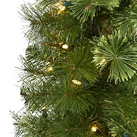Nearly Natural Pencil Faux 5 Foot Pre-Lit Christmas Tree