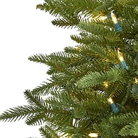 Nearly Natural Cambridge Faux 5 Foot Pre-Lit Fir Christmas Tree
