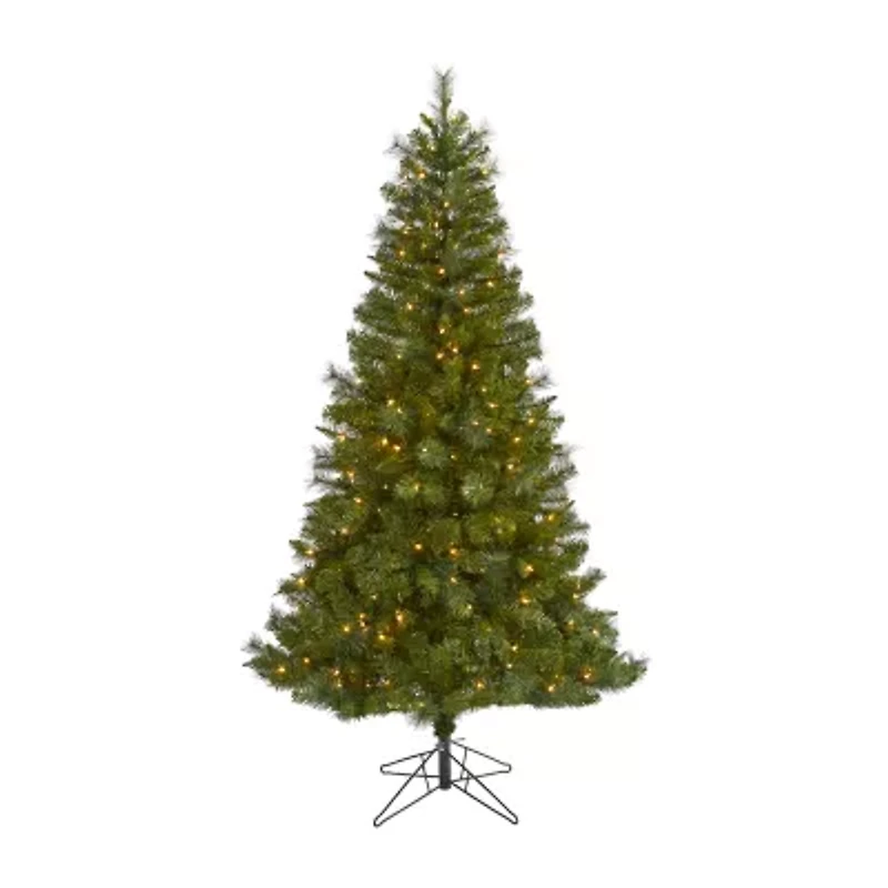 Nearly Natural Faux 6 Foot Pre-Lit Spruce Christmas Tree