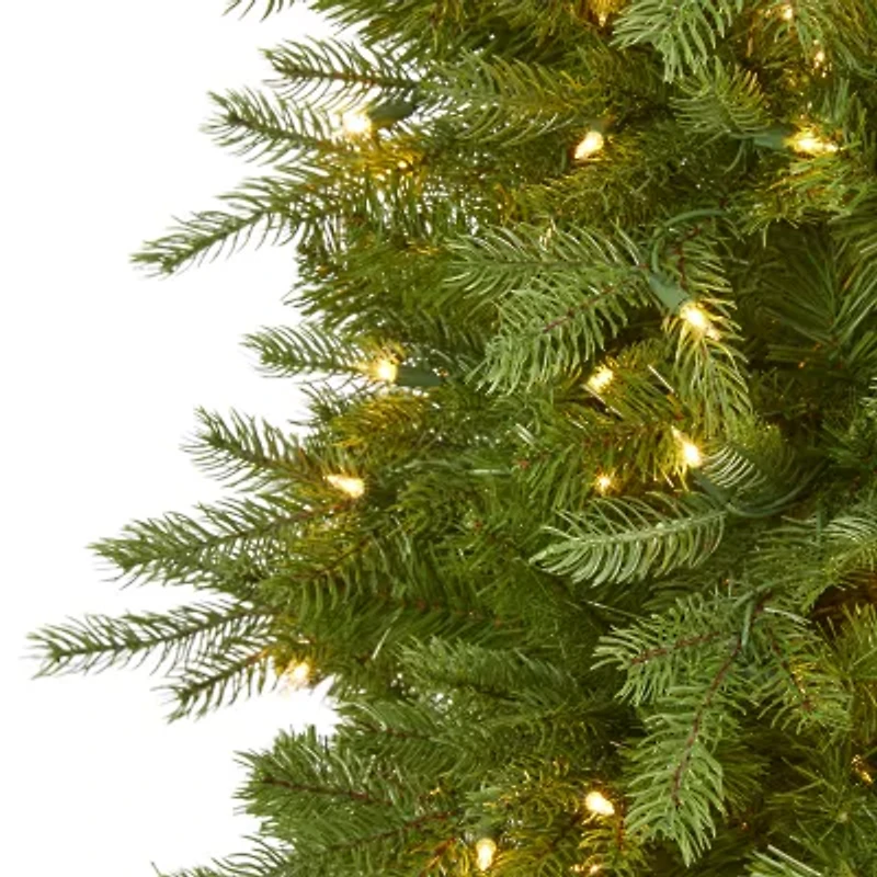 Nearly Natural Vienna Faux 6 Foot Pre-Lit Fir Christmas Tree