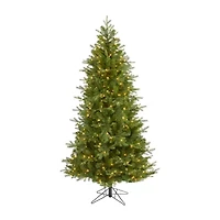 Nearly Natural Vienna Faux 7 Foot Pre-Lit Fir Christmas Tree