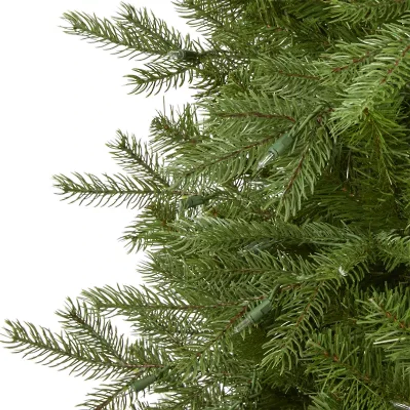 Nearly Natural Vienna Faux 7 Foot Pre-Lit Fir Christmas Tree