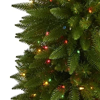 Nearly Natural Sierra Faux 5 Foot Pre-Lit Fir Christmas Tree