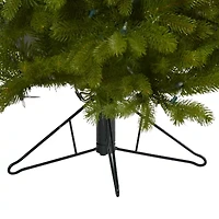 Nearly Natural Flat Back Faux 4 Foot Pre-Lit Spruce Christmas Tree