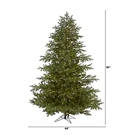 Nearly Natural Real Touch Faux 7 1/2 Foot Pre-Lit Spruce Christmas Tree