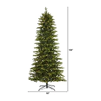 Nearly Natural Belgium Look Faux 9 Foot Pre-Lit Fir Christmas Tree
