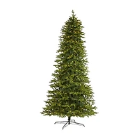 Nearly Natural Belgium Look Faux 10 Foot Pre-Lit Fir Christmas Tree