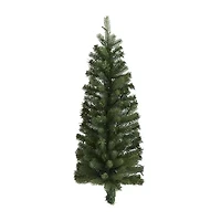 Nearly Natural Flat Back Wall Hanging Faux 3 Foot Pre-Lit Christmas Tree