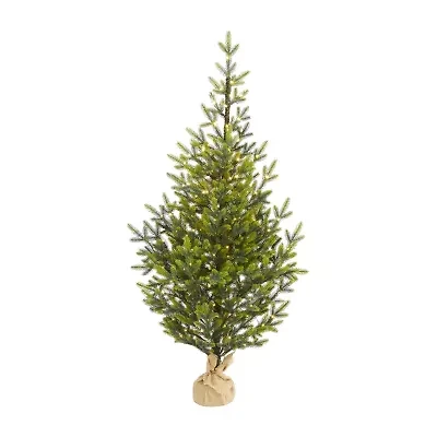 Nearly Natural Fraser 200 5 Foot Pre-Lit Fir Christmas Tree