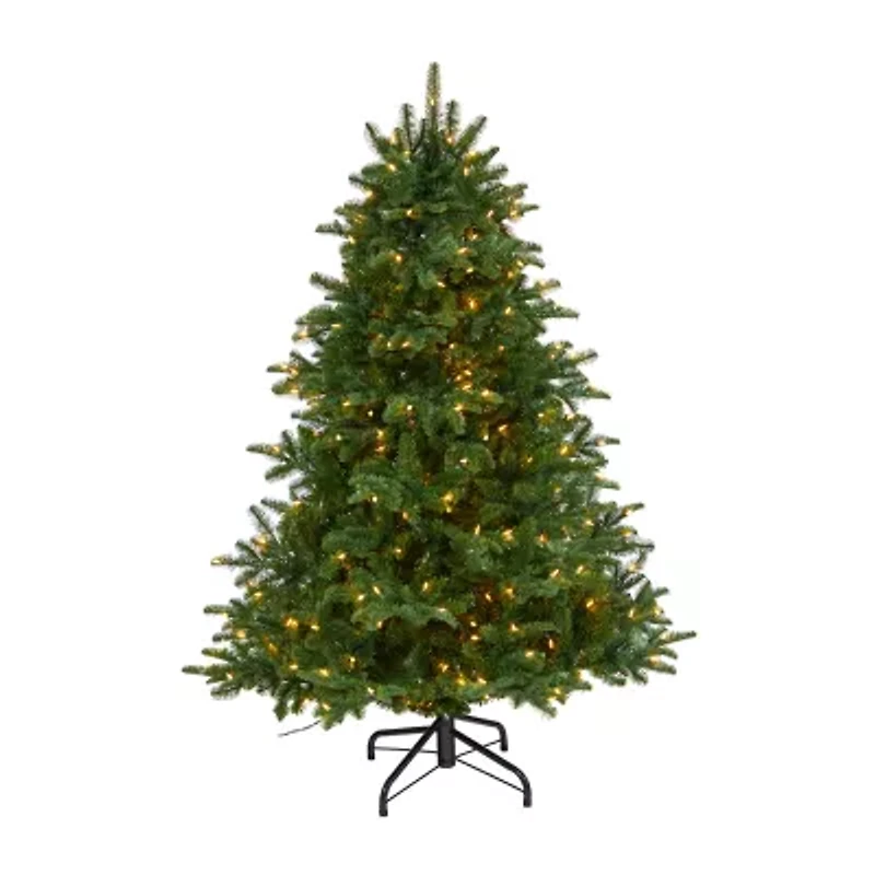 Nearly Natural South Carolina Faux Foot Pre-Lit Spruce Christmas Tree