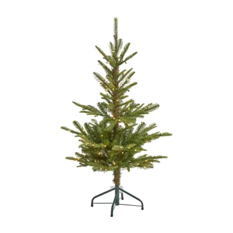 Nearly Natural Layered Foot Pre-Lit Spruce Christmas Tree