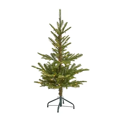 Nearly Natural Layered Foot Pre-Lit Spruce Christmas Tree