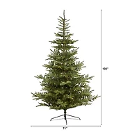 Nearly Natural Layered 9 Foot Pre-Lit Spruce Christmas Tree