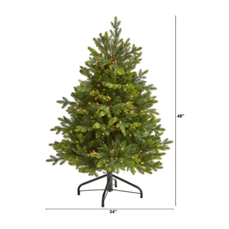 Nearly Natural Foot Pre-Lit Fir Christmas Tree