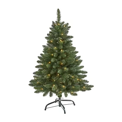 Nearly Natural Spruce Foot Pre-Lit Spruce Christmas Tree