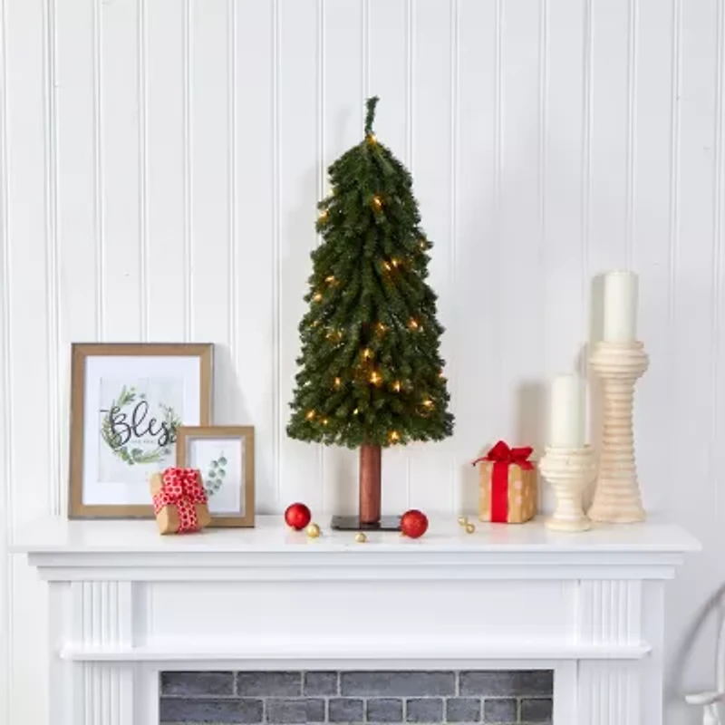 Nearly Natural Grand 3 Foot Pre-Lit Christmas Tree